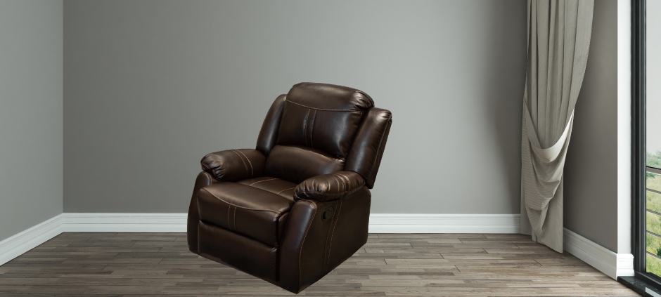 Lorraine Bel-Aire Deluxe Mocha Reclining Chair Full Reclined by American Home Line